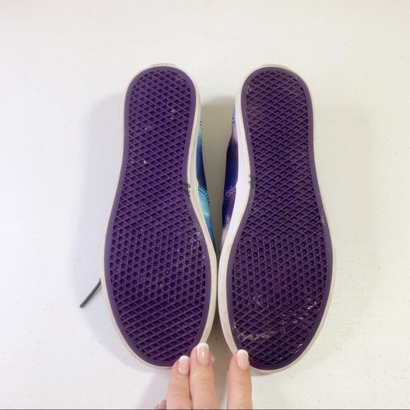 Vans Cosmic Galaxy Space Lace-up Canvas Black/Blue Lo Pro Tennis Shoes - Picture 6 of 8